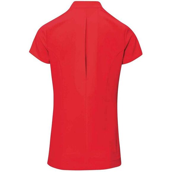 Premier Womens/Ladies Blossom Short Sleeve Tunic / Strawberry Red - Picture 2 of 4